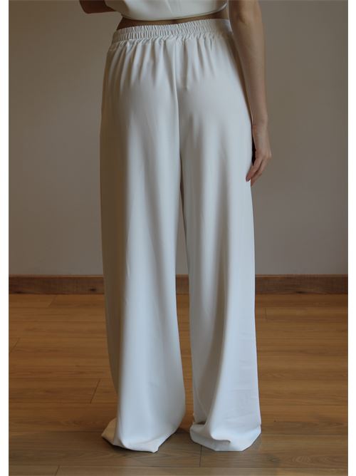Pantalone a palazzo con pences DIECI MINUTI | 55256/12